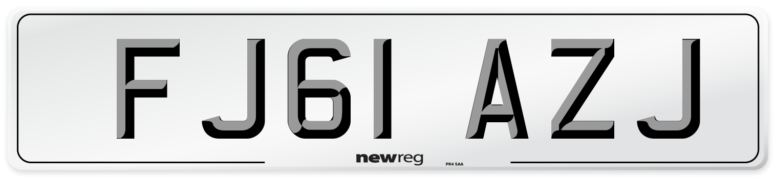 FJ61 AZJ Number Plate from New Reg